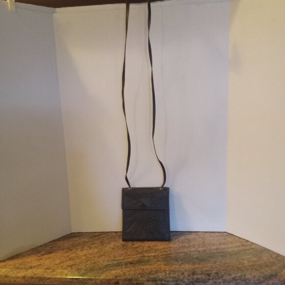 JL Saldivar Tooled Leather Crossbody Bag - Picture 3 of 5